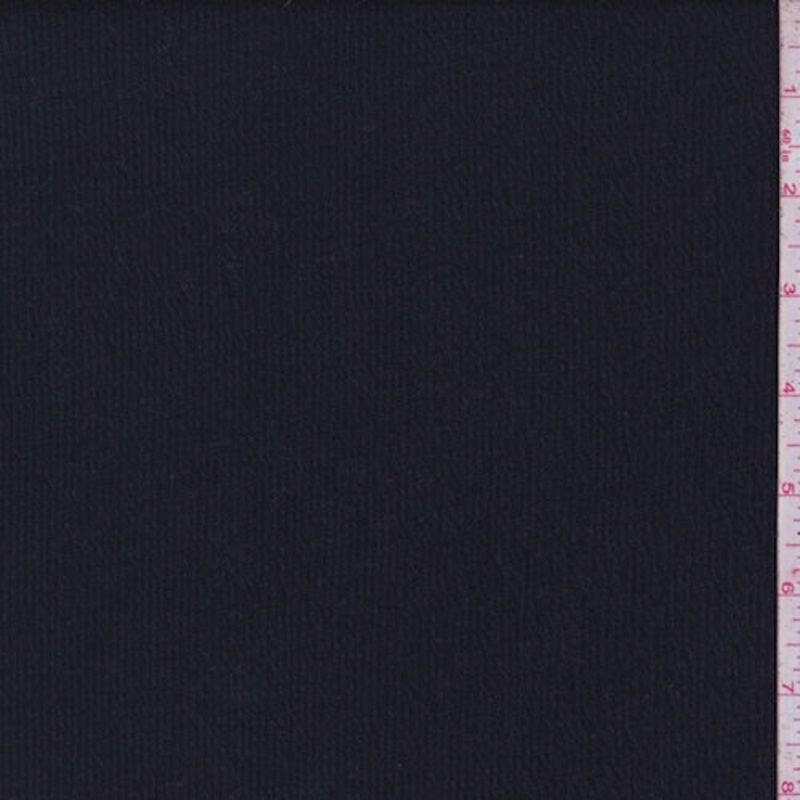 Black Ruched Stripe Jersey Knit Fabric