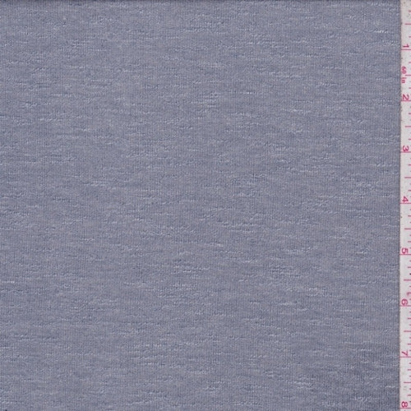 Concrete Grey Slubbed Rayon Sweater Jersey Knit Fabric