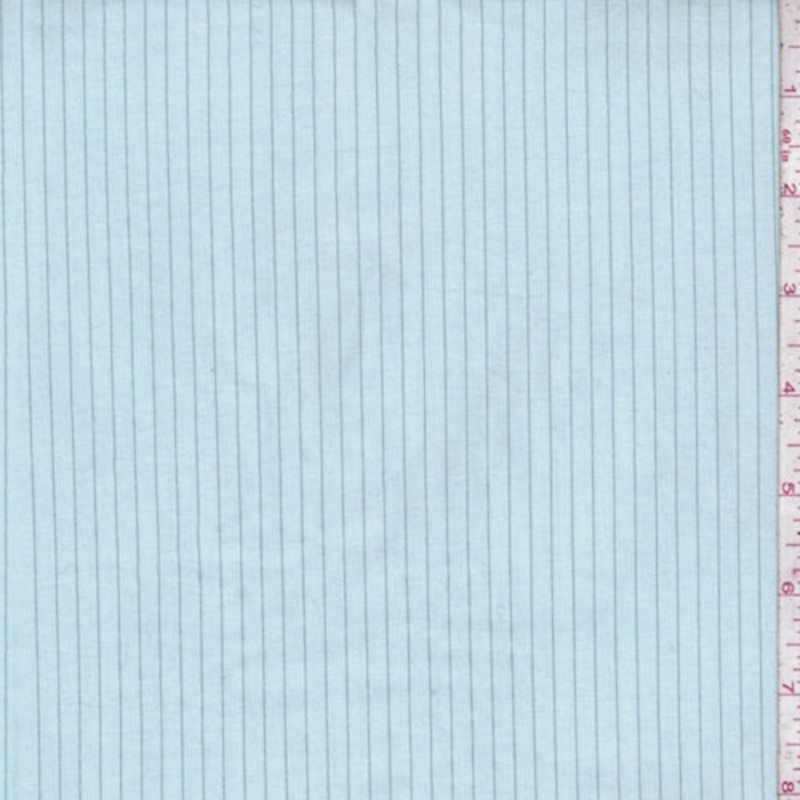 Baby Blue Pinstripe Shirting Fabric