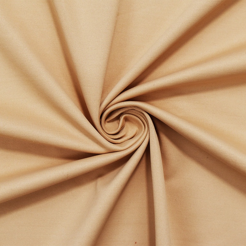 Beige Nylon Stretch Spandex Solid Tricot Activewear Knit