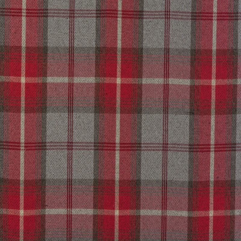Balmoral Curtain Fabric Cherry