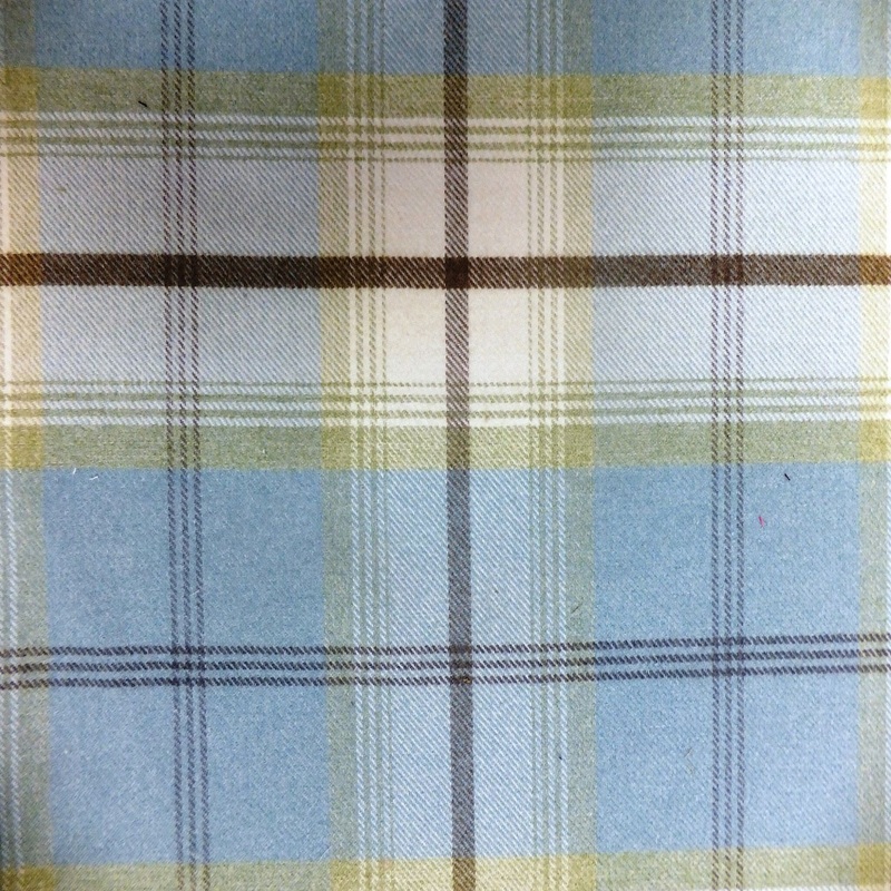Balmoral Curtain Fabric Duck Egg