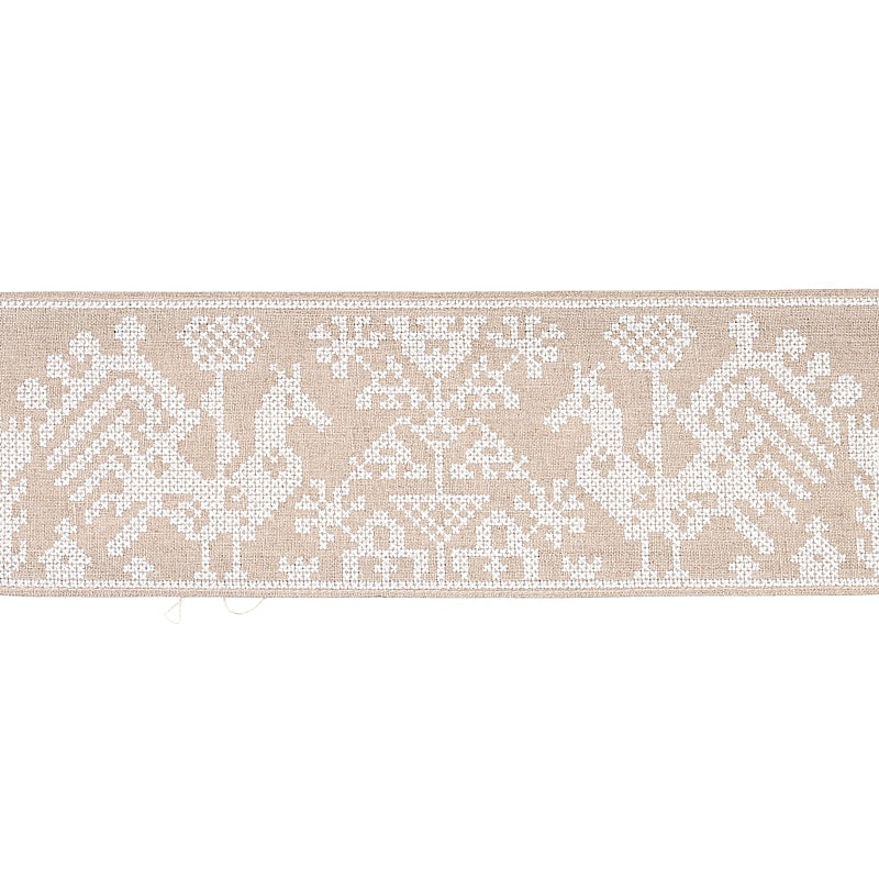 TARPAN EMBROIDERED TAPE NATURAL