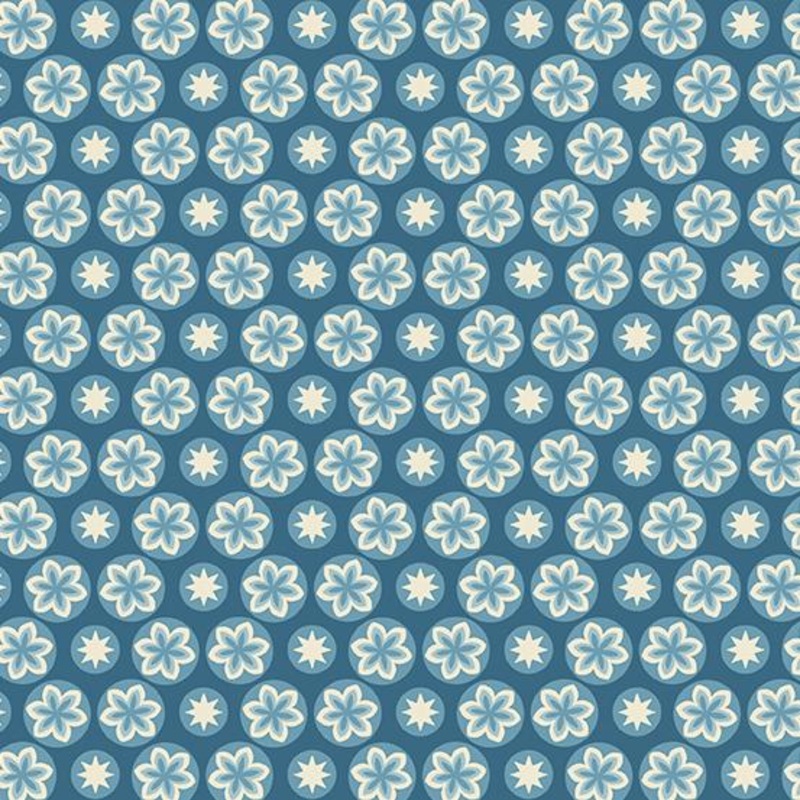 AND Cocoa Blue A-597-B Indigo - Cotton Fabric
