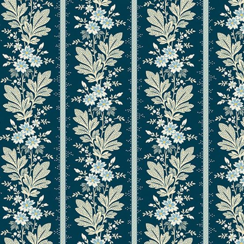 AND Cocoa Blue A-728-B Indigo  - Cotton Fabric
